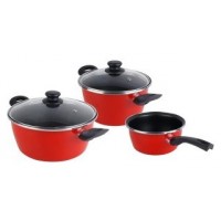 BATERIA COCINA MAGEFESA K2 ROJO CAZO 14 CACEROLA 24