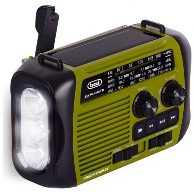 RADIO TREVI RA 7F30 BT EXPLORER RADIO CARGA SOLAR & DINAMO GREEN