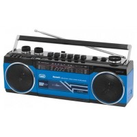 RADIO GRABADORA TREVI USB SD BLUETOOTH CASSETTE RR 501 BT AZUL