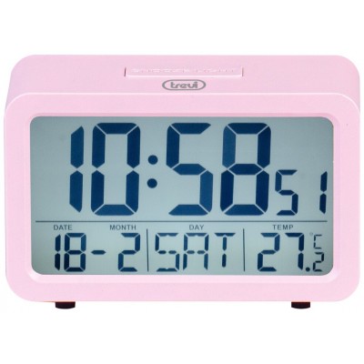 RELOJ DESPERTADOR TREVI SLD 3P60 DIGITAL ALARM CLOCK PINK