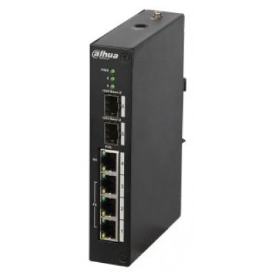 (DH-PFS4206-4P-96) DAHUA SWITCH POE L2 GESTIONABLE 3 PUERTOS + 1 UPLINK GIGABIT HIPOE + 2 SFP (Espera 4 dias)