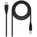 CABLE USB 2.0 IMPRESORA TIPO USB A/M-B/M 3 M NEGRO NANOCABLE (Espera 4 dias)