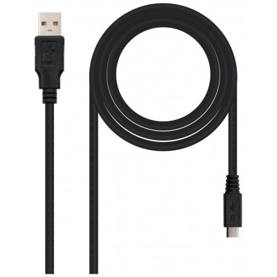 Nanocable - Cable USB 2.0 de 0,8m conexion A/M-MICRO