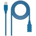 CABLE USB 3.0 TIPO AM-AH AZUL 1.0 M NANOCABLE