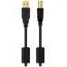 CABLE USB 2.0 IMPRESORA HQ CON FERRITA, TIPO A/M-B/M,