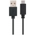 CABLE USB 2.0 3A, TIPO USB-C/M-A/M, NEGRO, 3.0 M