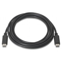 Nanocable Cable USB 2.0 3A USB-C M/M Negro 2 m