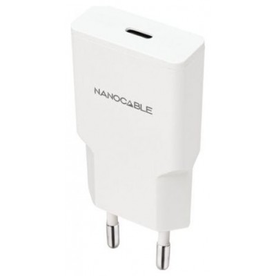 Nanocable Cargador USB-C/PD 20W   Blanco