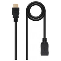 CABLE HDMI PROLONGADOR V2.0 AM-AH NEGRO 2.0 M