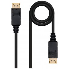 CABLE DISPLAYPORT DP/M-DP/M NEGRO 5.0 M NANOCABLE