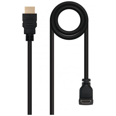 Nanocable - Cable HDMI acodado alta velocidad/hec