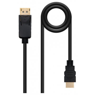 Cable conversor DISPLAYPORT macho en un extremo y HDMI