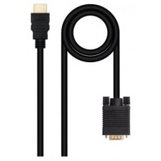 CABLE CONVERSOR HDMI A VGA HDMI/M-VGA/M NEGRO 1.8