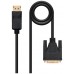 Cable conversor DisplayPort macho en un extremo y DVI