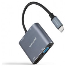 CONVERSOR USB-C A HDMI/H-VGA/H-USB-A/H-USB-C/H