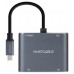 CONVERSOR USB-C A 2xHDMI/H-USB-A2.0/H-USB-C PD/H NANOCABLE (Espera 4 dias)