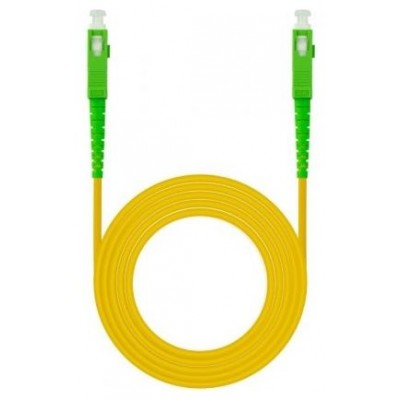 CABLE FIBRA SC/APC-SC/APC MONOMODO LSZH AMARIL.60M