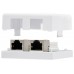 ROSETA DE SUPERFICIE RJ45 CAT.6 FTP 2 BLANCO NANOCABLE (Espera 4 dias)