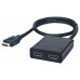 - HDMI duplicador (splitter) 1X2 (una entrada, dos