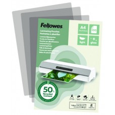 PACK 100 FUNDAS DE PLASTIFICAR RECICLADAS BRILLO A4 FELLOWES 100142987 (Espera 4 dias) PACK 100 FUNDAS DE PLASTIFICAR RECICLADAS BRILLO A4 FELLOWES 100142987 (Espera 4 dias)