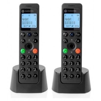 MOTOROLA DOT202 teléfono DECT DUO Negro
