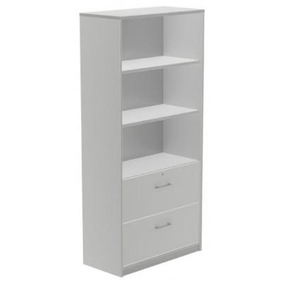 ARMARIO ALTO CARPETERO 195X90X45 ESTRUCTURA ALUMINIO/FRONTALES GRIS ROCADA 1102AB02 (Espera 4 dias)