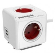 Powercube Original 2 Usb + 4 Tomas Corriente  3metros