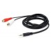 Cable Audio Mini Jack 3.5mm Macho A 2 Rca Hembra 2.5m