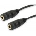 CABLE AUDIO MINI JACK 3.5MM MACHO A 2  JACK 3.5MM