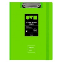 CARPETA A4 TAPA POLYFOAM CON PINZA SUPERIOR UNEQUAL MINIMAL VERDE GRAFOPLAS 1550921 (Espera 4 dias)