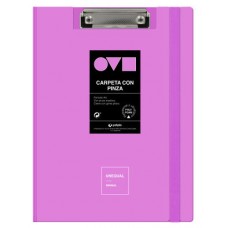 CARPETA A4 TAPA POLYFOAM CON PINZA SUPERIOR UNEQUAL MINIMAL LAVANDA GRAFOPLAS 1550969 (Espera 4 dias)