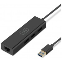 1LIFE - Hub 3x USB 3.0 + Tarjeta de red RJ45 Gigabit