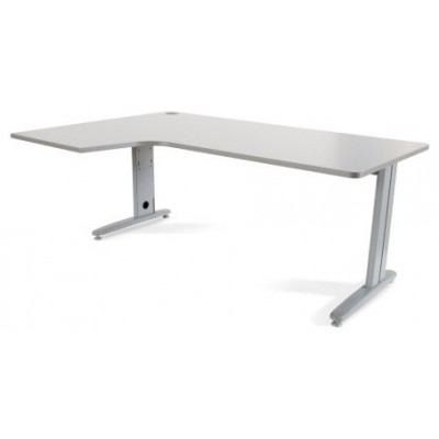 MESA DE OFICINA SERIE METAL FORMA L IZQUIERDA 180X120 GRIS / GRIS  ROCADA 2054AC02 (Espera 4 dias)