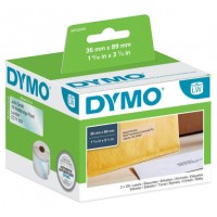 DYMO Etiqueta LW Multipack Etiquetas dirección 36X89mm-VALUE PACK (12 Rollos) Papel blanco