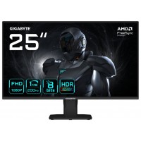GIGABYTE GS25F2 Monitor Gaming 25" FHD - 1920 x 1080, 200Hz, 1ms, 300 cd/m&sup2;, Display HDR 10, HDMI 2.0, DisplayPort 1.4 (Espera 4 dias)