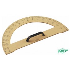 SEMICIRCULO 34 CMS. PLASTICO IMITACIÓN MADERA PARA PIZARRA DOBLE GRADUADO FAIBO 231 (Espera 4 dias)