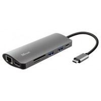 DOCKING USB-C TRUST DALYS ALUMINIUM 23775 1xHDMI 1x1Gb