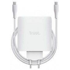 CARGADOR PARED/VIAJE 2xUSB-C 100W MAXO BLANCO TRUST (Espera 4 dias)