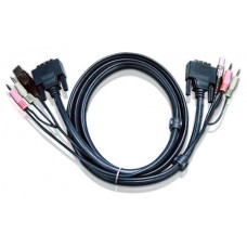 Aten Cable KVM DVI-I single link USB de 3 m (Espera 4 dias)