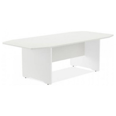 MESA DE REUNIONES 220X100X72CM. COLOR: PATA BLANCA / TABLERO BLANCO ROCADA 3003AW04 (Espera 4 dias)