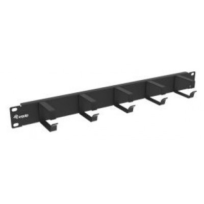 PANEL ORGANIZADOR DE CABLES COLOR NEGRO 1U