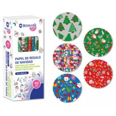 PAPEL DE REGALO NAVIDAD JUGUETES 70X500 CM BISMARK 332996 (MIN40) (Espera 4 dias)