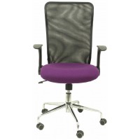 PIQUERAS Y CRESPO Silla Minaya respaldo malla negro asiento bali morado