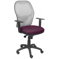 PIQUERAS Y CRESPO Silla Jorquera malla gris asiento bali morado
