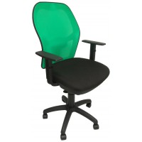 PIQUERAS Y CRESPO Silla Jorquera malla verde asiento bali negro