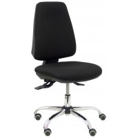 PIQUERAS Y CRESPO Silla Elche S 24 horas bali negro base cromada ruedas parque
