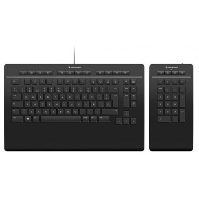 3Dconnexion Keyboard Pro with Numpad teclado USB Negro (Espera 4 dias)