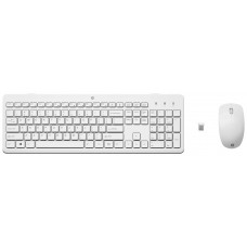 HP Combo 230 Teclado + Raton inalambricos Blanco