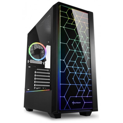 CAJA SHARKOON RGB LIT 100 ATX NEGRO