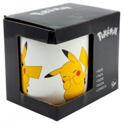 TAZA EN CAJA REGALO PIKACHU 325 ML STOR REDSTRING 472 (Espera 4 dias)